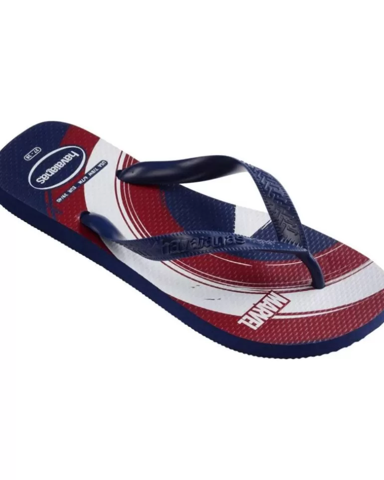 HAVAIANAS Chanclas De Hombre Top Marvel Logomania Azul New