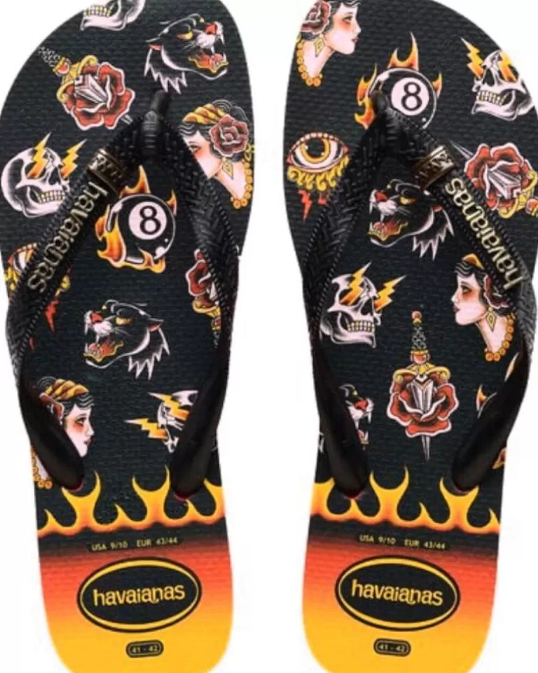 HAVAIANAS Chanclas De Hombre Y Niño Esclava 4349 Ruby Red-Black Sale
