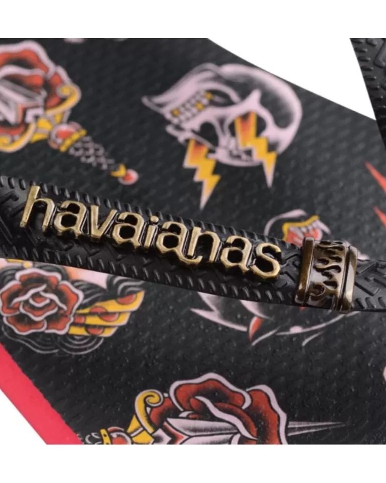 HAVAIANAS Chanclas De Hombre Y Niño Esclava 4349 Ruby Red-Black Sale