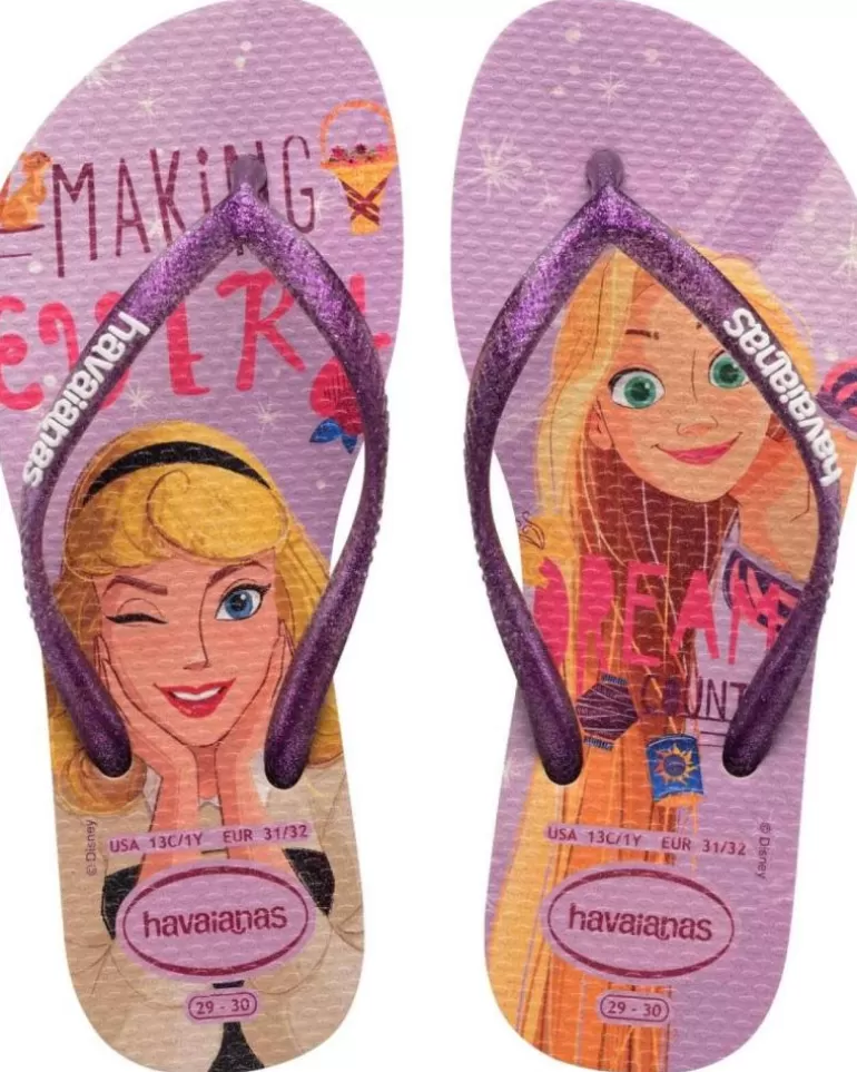 HAVAIANAS Chanclas De Niña Kids Slim Princess Violeta Fashion