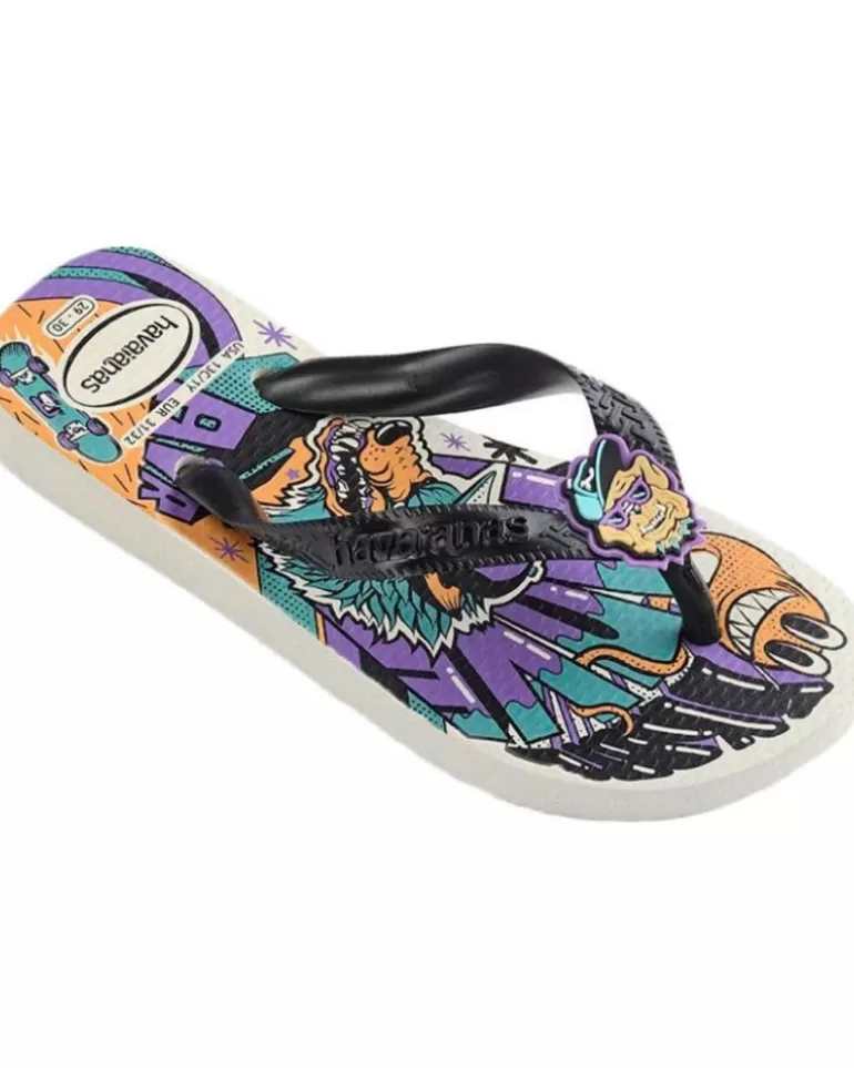 HAVAIANAS Chanclas De Niña Y Niño Kids Top Grafitti Blanco Discount