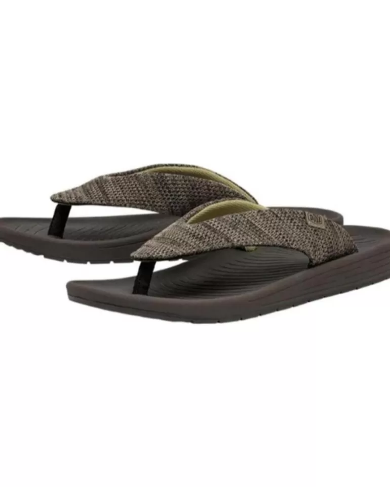 HEY DUDE Chanclas De Hombre Milo Marron Flash Sale