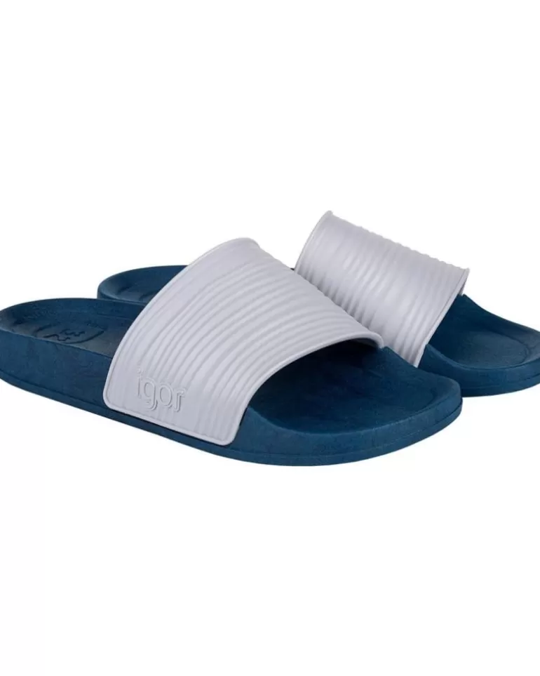 IGOR Chanclas De Mujer Y Niña Y Niño Chancla Beach Marino-Gris Hot