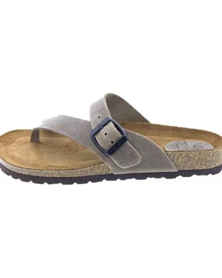 INTERBIOS Chanclas De Hombre Inter-Bios 9511 Sandalia Piel Bio Hombre Pardo New