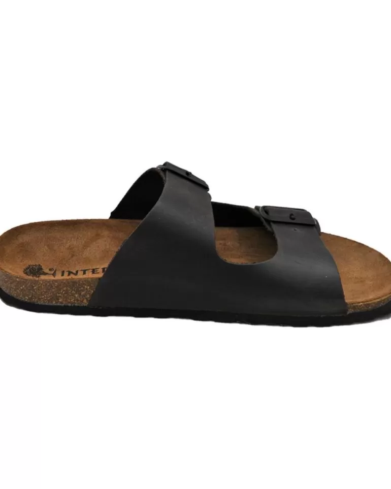 INTERBIOS Chanclas De Hombre Inter-Bios 9560 Sandalia Piel Bio Hombre Moka Hot