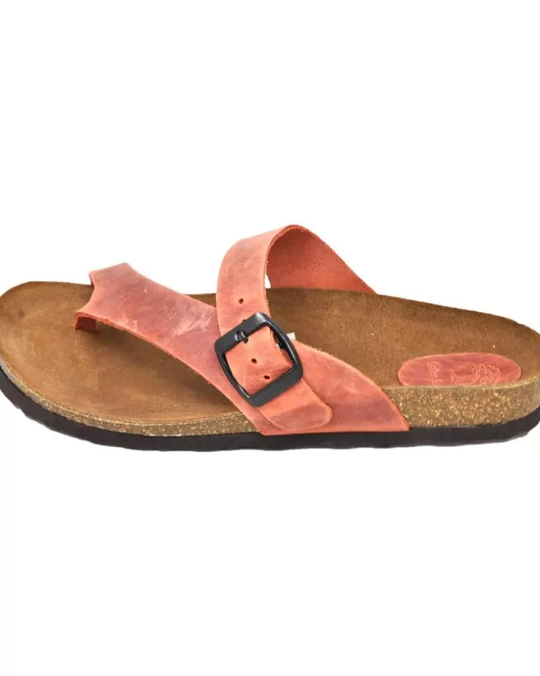 INTERBIOS Chanclas De Mujer Y Niña Inter-Bios 7119 Sandalia Piel Bio Dedo Mujer Teja Discount