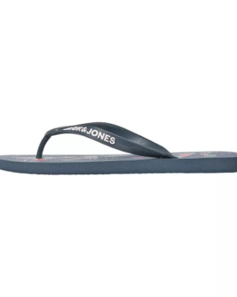 JACK AND JONES Chanclas De Hombre Chancla Logo Jackjones Azul Clearance