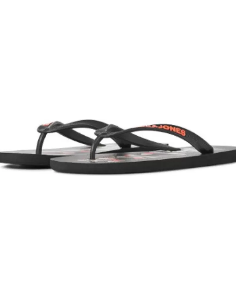 JACK AND JONES Chanclas De Hombre Chancla Logo Negra Jackjones Negro Best