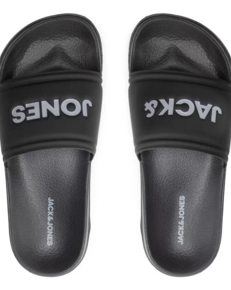 JACK-JONES Chanclas De Mujer Y Niña Y Niño Chanclas Jackjones Jfwlarry Junior 12184698 Negro Flash Sale