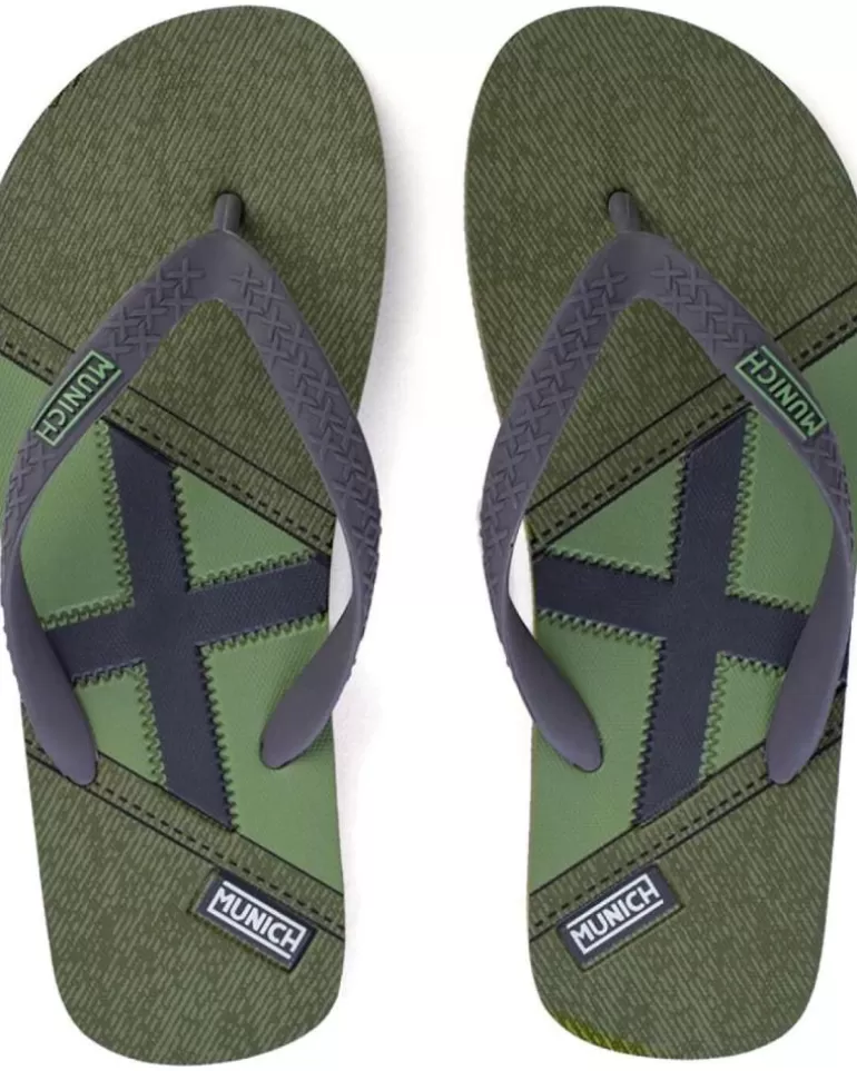 MUNICH Chanclas De Hombre Chanclas Adulto 43002-36 Verde Flash Sale