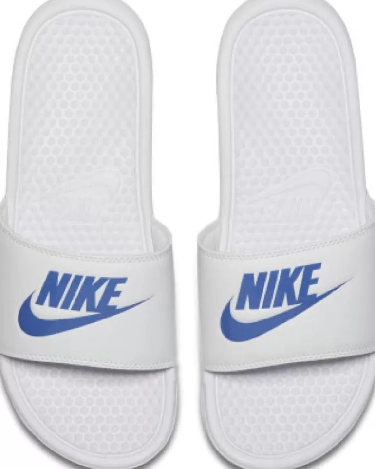 NIKE Chanclas De Hombre -Benassi 343880 Blanco Hot