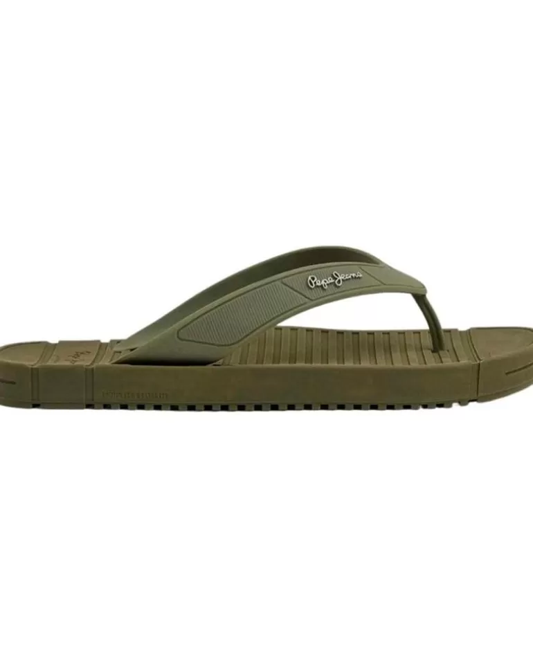 PEPE JEANS Chanclas De Hombre Chanclas Pms70137 Shore M Army Discount