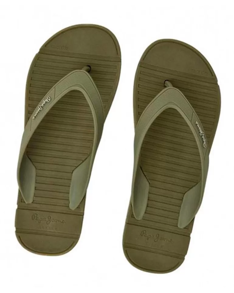 PEPE JEANS Chanclas De Hombre Chanclas Pms70137 Shore M Army Discount
