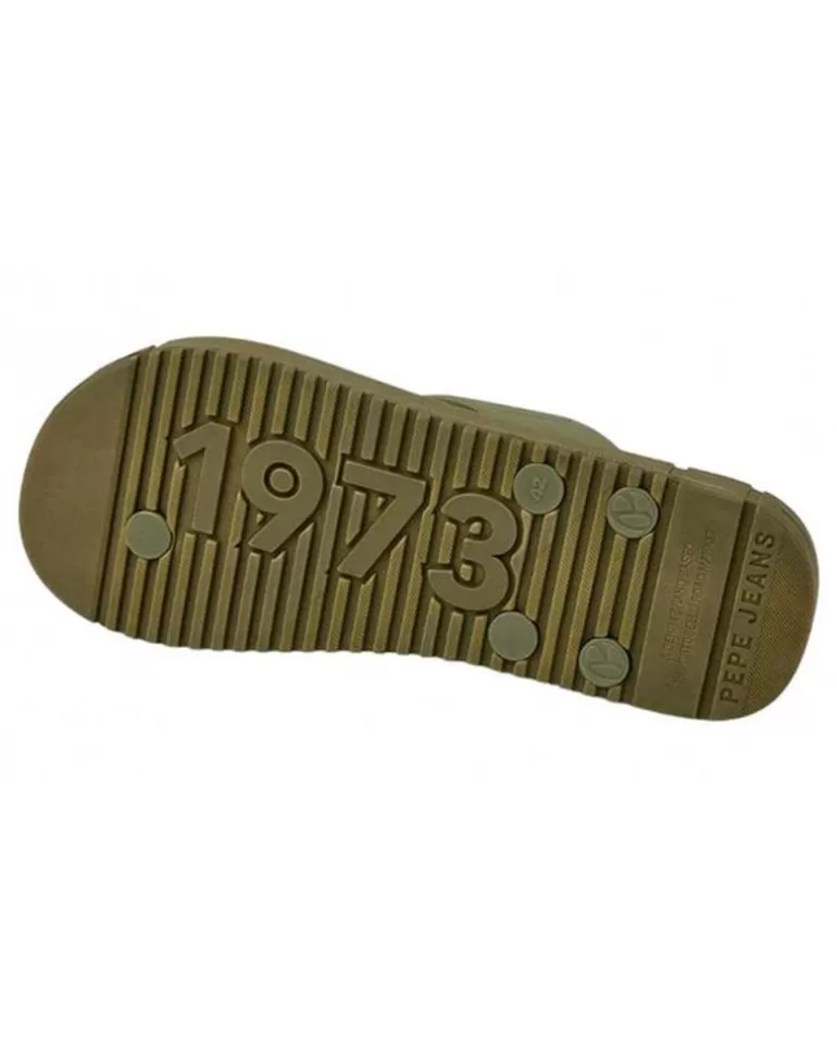 PEPE JEANS Chanclas De Hombre Chanclas Pms70137 Shore M Army Discount
