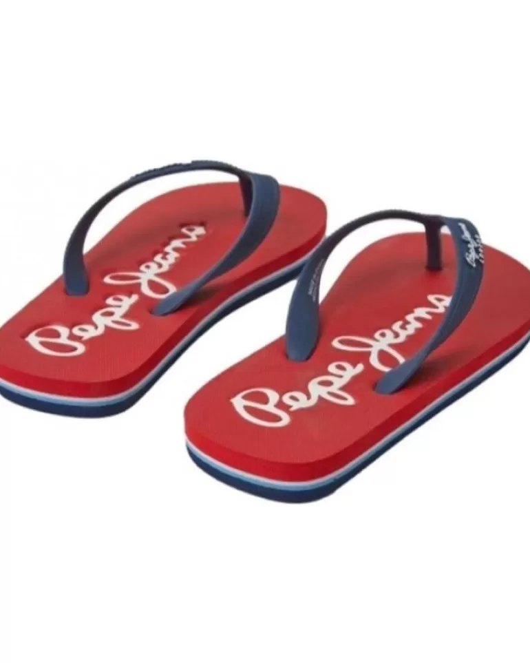 PEPE JEANS Chanclas De Niño Chancla Dedo Bay Beach Rojo Flash Sale