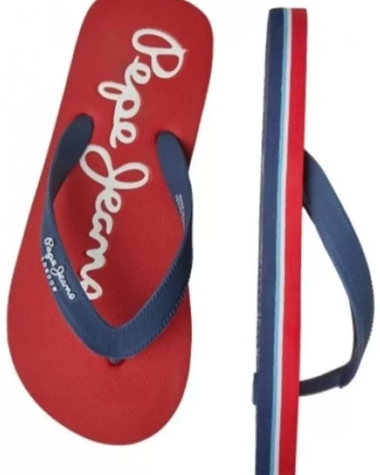 PEPE JEANS Chanclas De Niño Chancla Dedo Bay Beach Rojo Flash Sale