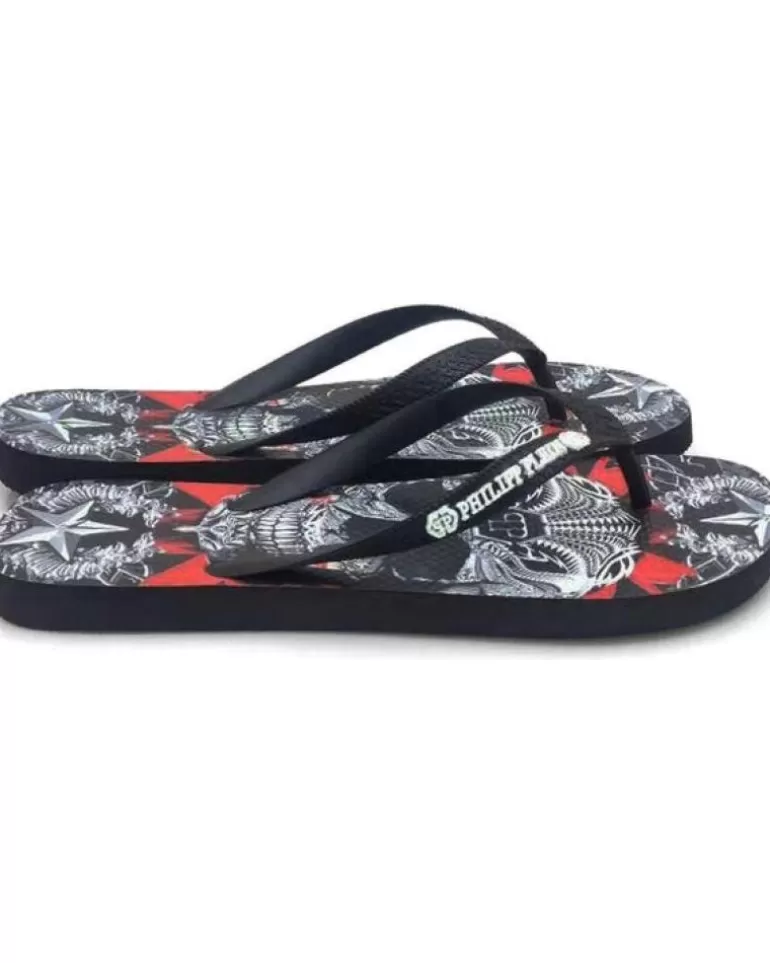 PHILIPP PLEIN Chanclas De Mujer Y Hombre - Brd90099 Black Shop