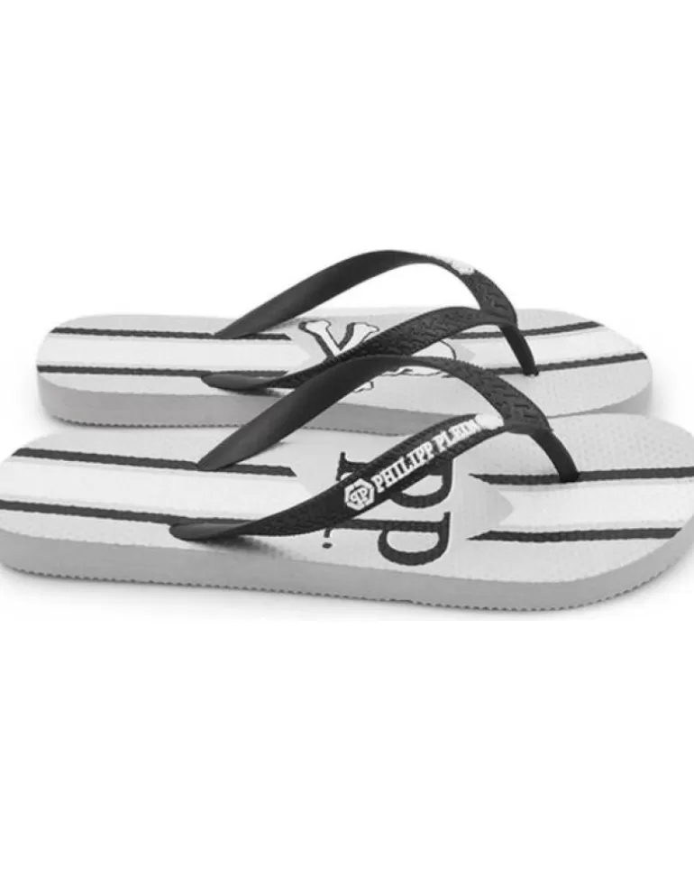 PHILIPP PLEIN Chanclas De Mujer Y Hombre - Brd90394 Grey Outlet
