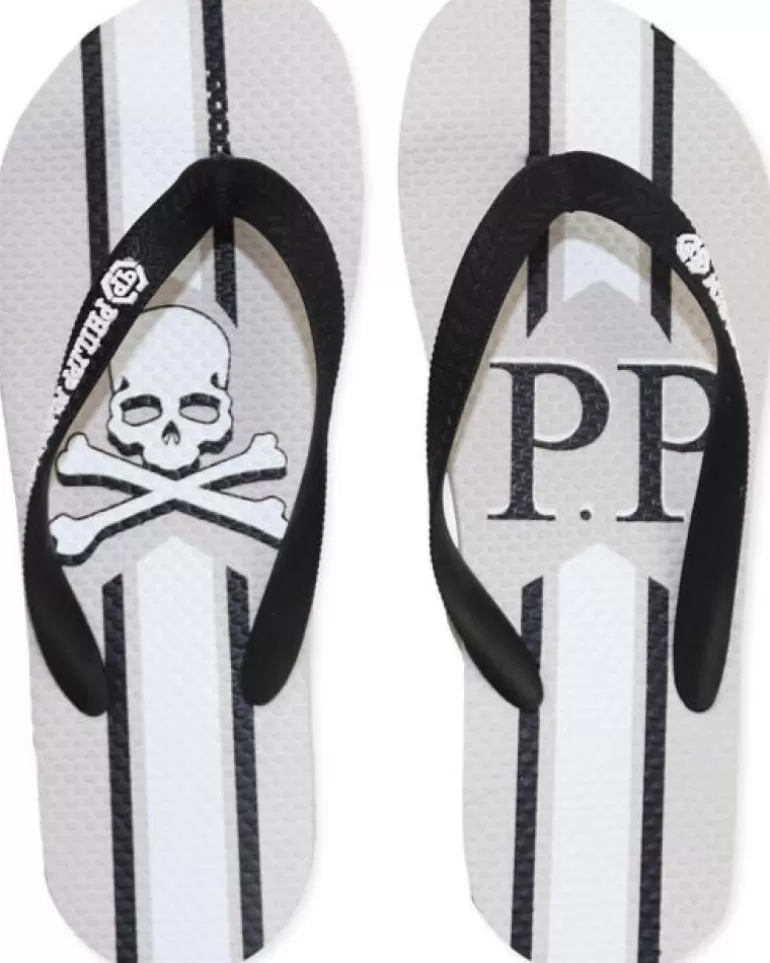 PHILIPP PLEIN Chanclas De Mujer Y Hombre - Brd90394 Grey Outlet