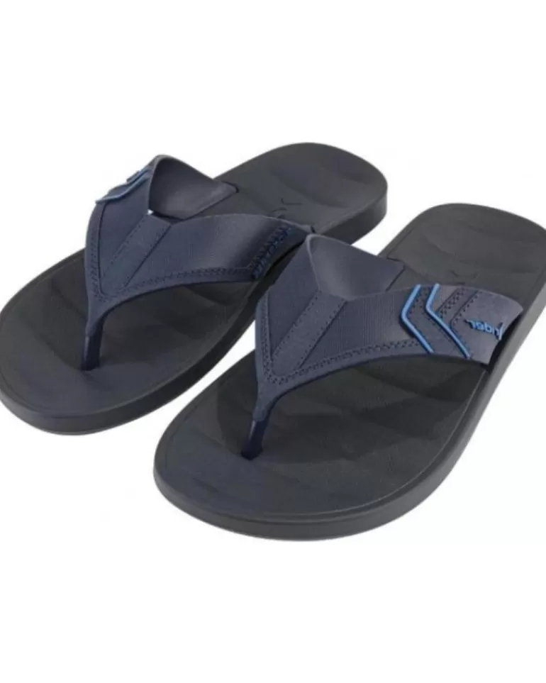 RIDER Chanclas De Hombre Playeras Unisex Marino Separador De Ded Negro Fashion