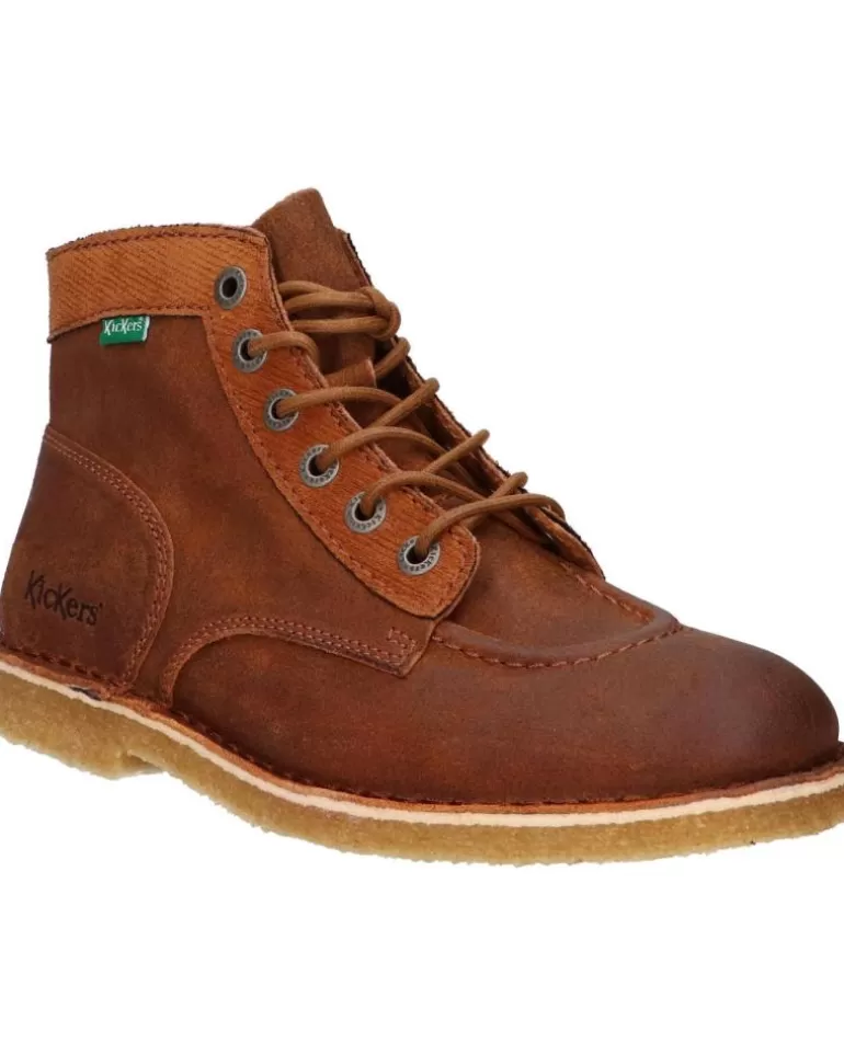 KICKERS De Hombre 493108-60 Kick Legend 114 Camel Cognac New