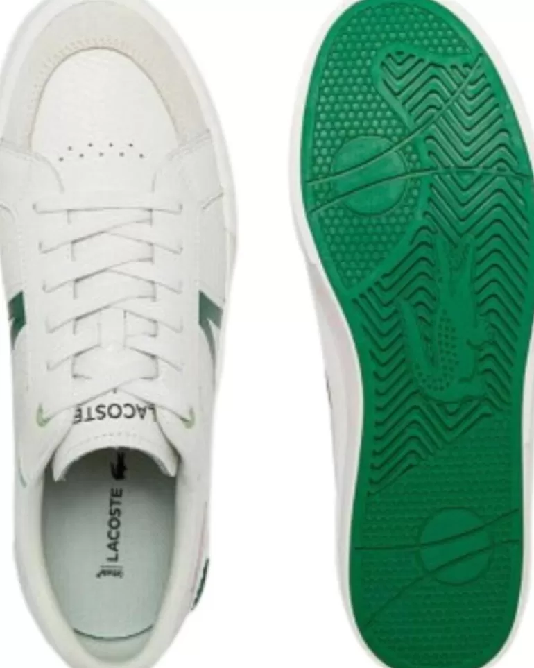 LACOSTE De Hombre 43Cma0057 L004 082 Wht-Grn Best