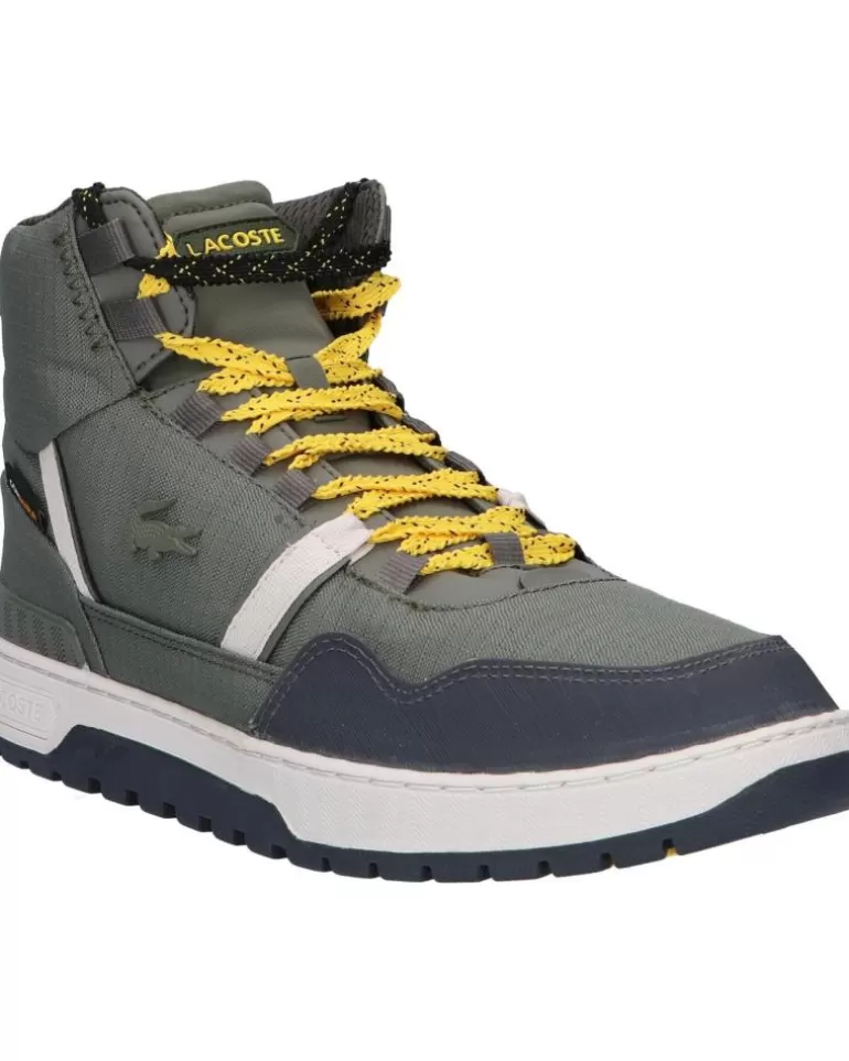 LACOSTE De Hombre 46Sma0086 T-Clip Winter Mid Da7 Khk-Dk Gry Discount