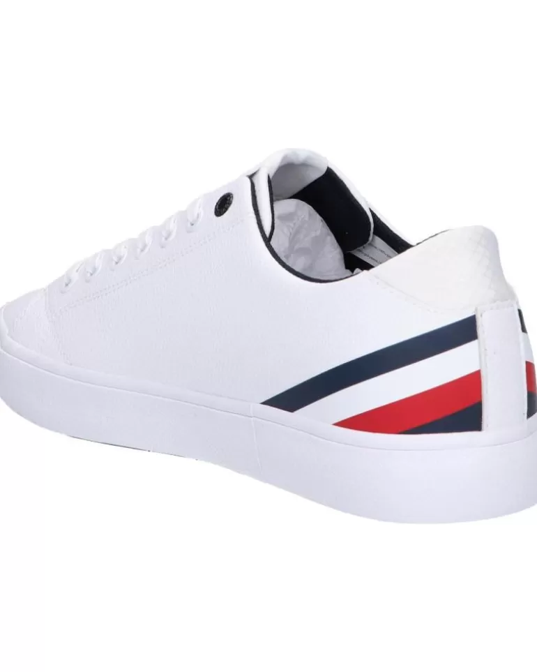 TOMMY HILFIGER De Hombre Fm0Fm04778 Th Hi Vulc Core Ybs White Discount