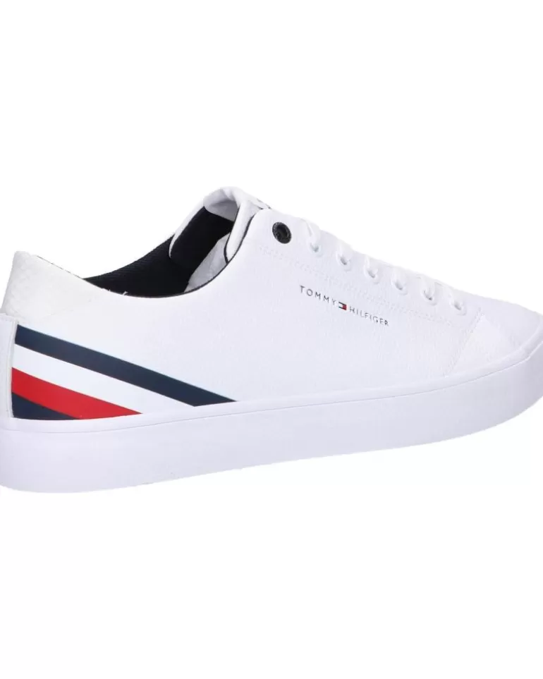 TOMMY HILFIGER De Hombre Fm0Fm04778 Th Hi Vulc Core Ybs White Discount