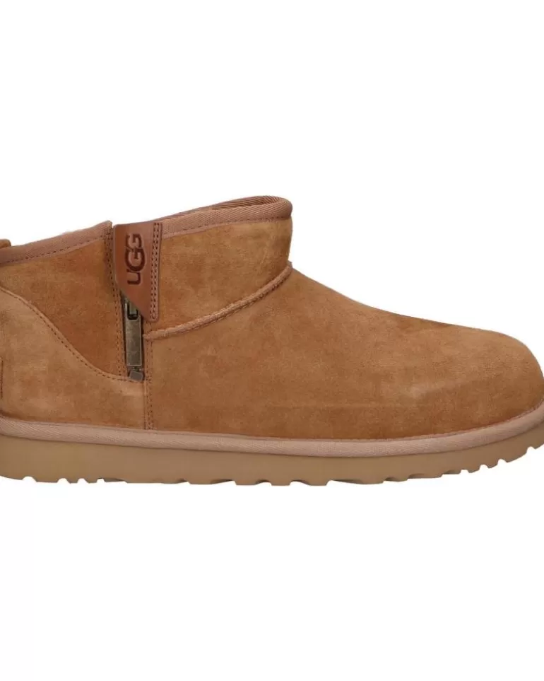 UGG De Hombre 1143984 Classic Ultra Mini Zip Cogs Chestnut Discount