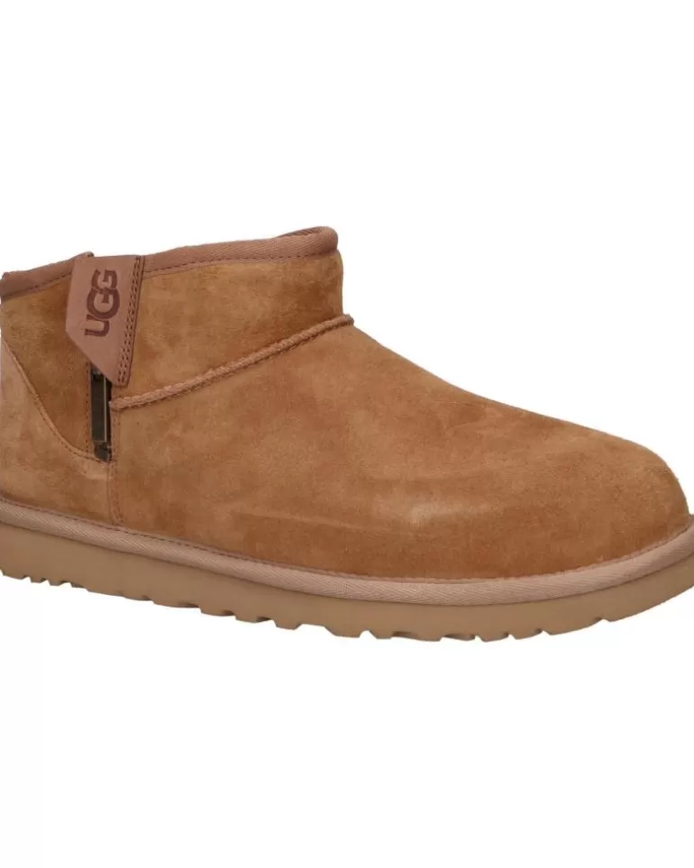 UGG De Hombre 1143984 Classic Ultra Mini Zip Cogs Chestnut Discount