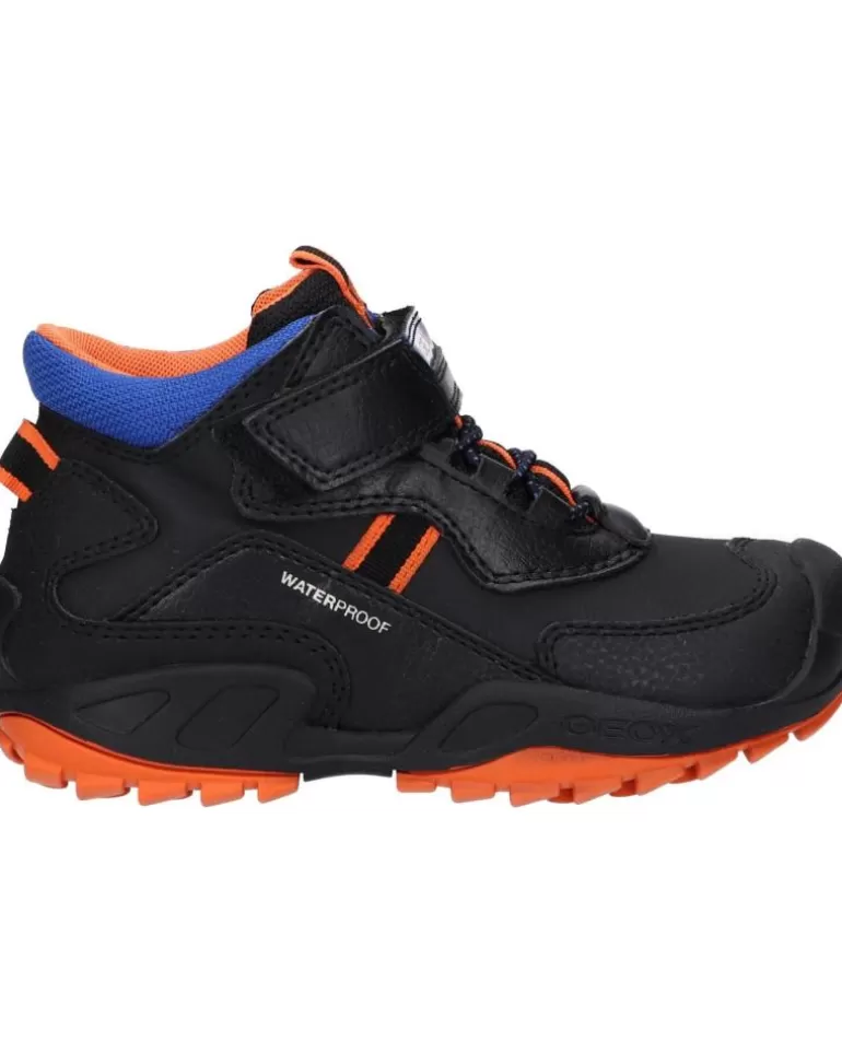 GEOX De Hombre Y Niño J16Cba 0Cebu J New Savage Boy Wpf C0038 Black-Orange New