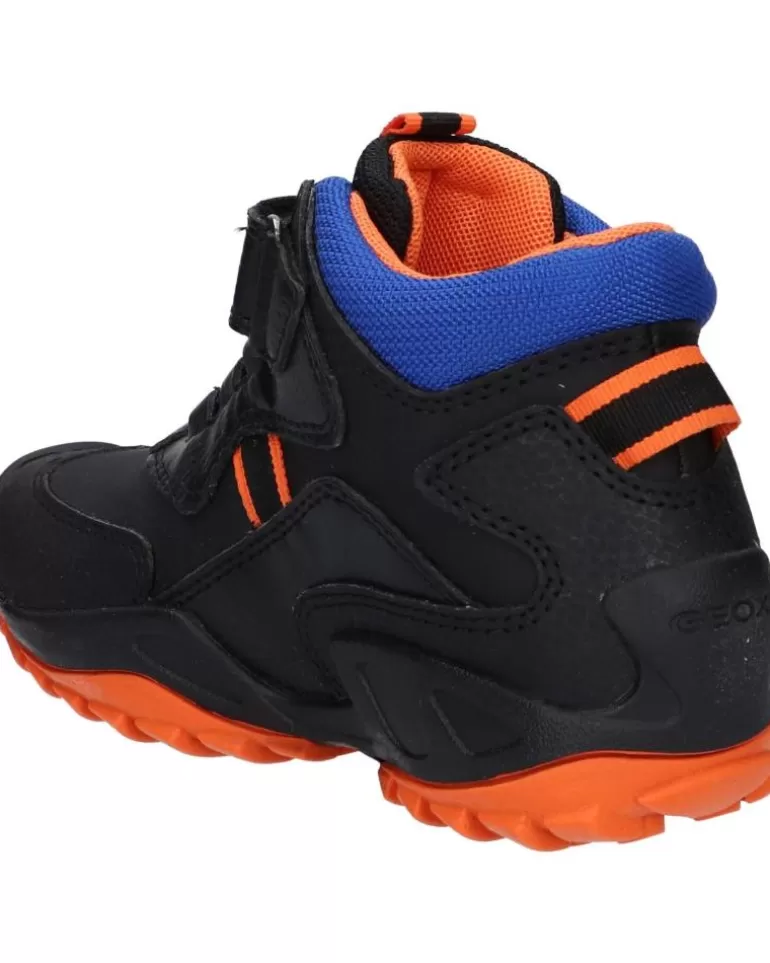 GEOX De Hombre Y Niño J16Cba 0Cebu J New Savage Boy Wpf C0038 Black-Orange New