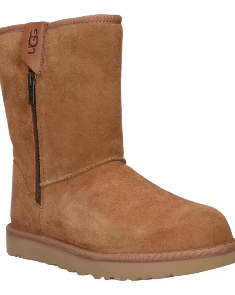 UGG De Mujer 1144043 Classic Short Bailey Zip Chestnut Flash Sale