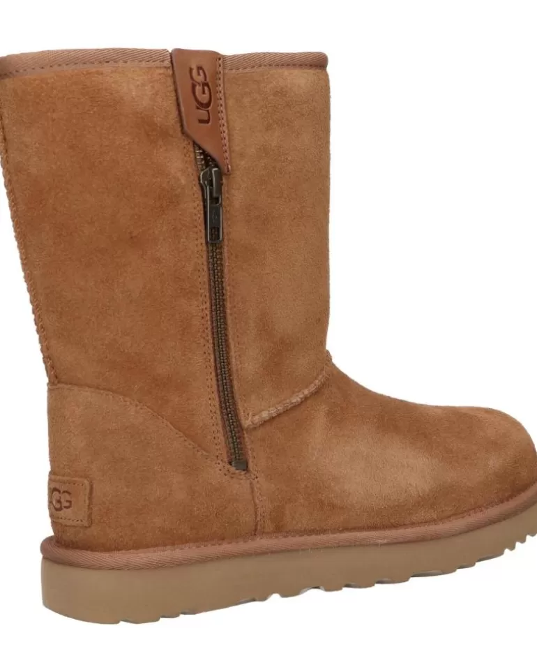 UGG De Mujer 1144043 Classic Short Bailey Zip Chestnut Flash Sale