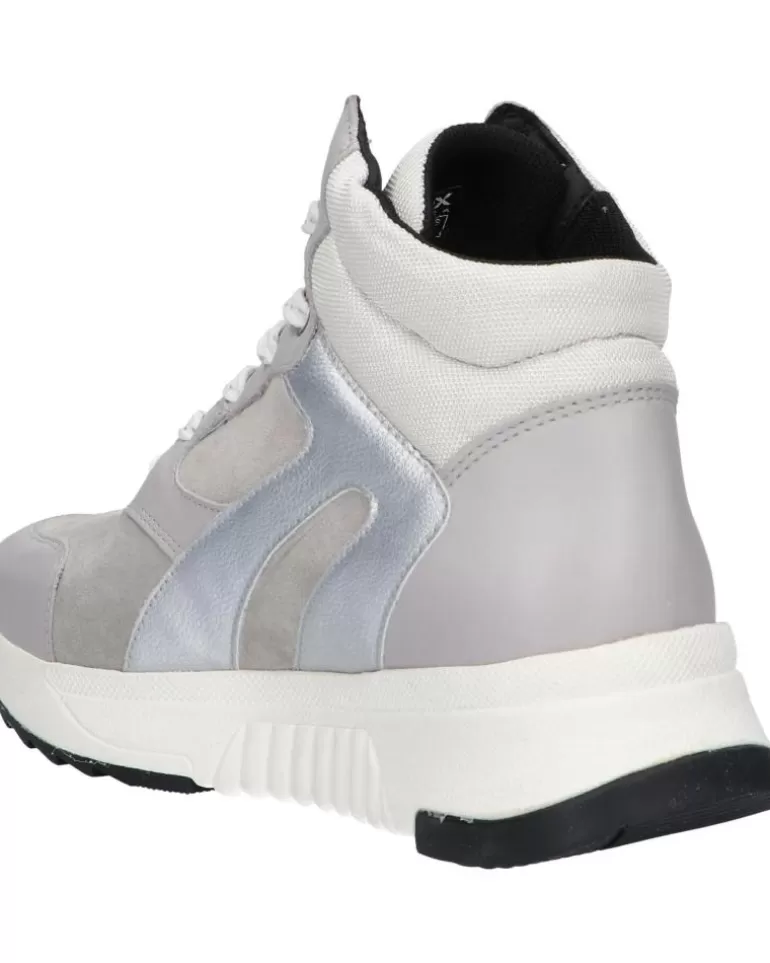 GEOX De Mujer Y Niña D16Hxb 08522 D Falena B Abx C1010 Lt Grey New