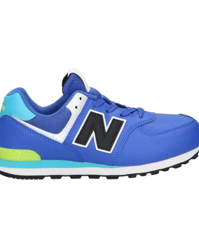 NEW BALANCE De Mujer Y Niña Y Niño Gc574Cs 574 Marine Blue Cheap