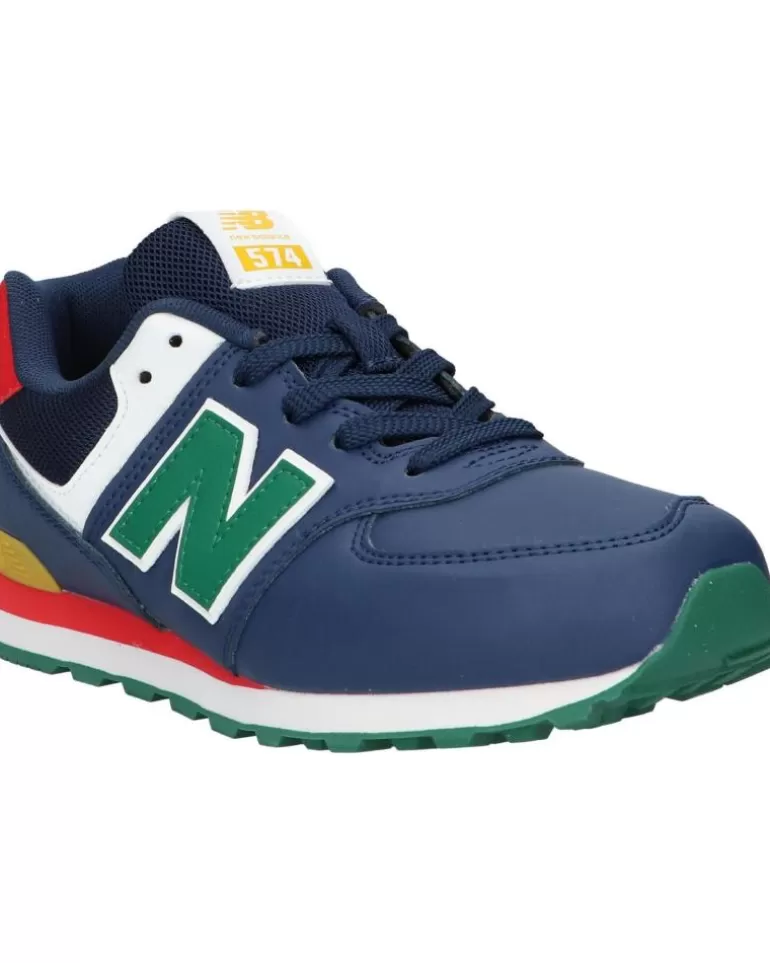 NEW BALANCE De Mujer Y Niña Y Niño Gc574Ct 574 Nb Navy New