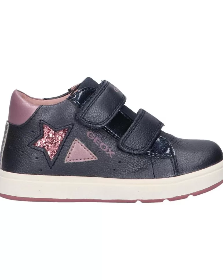 GEOX De Niña B254Ca 044Aj B Biglia Girl C0965 Navy-Dk Pink New