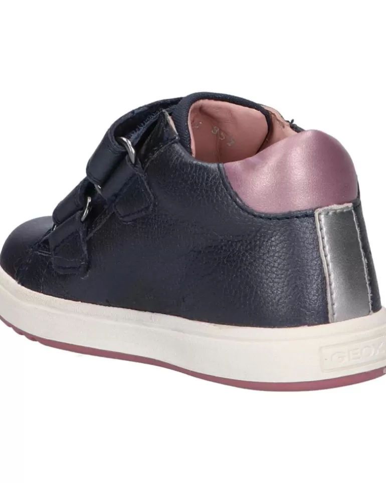 GEOX De Niña B254Ca 044Aj B Biglia Girl C0965 Navy-Dk Pink New