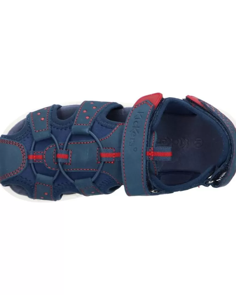 KICKERS De Niña Y Niño 858711-30 Jumange Nubuck 103 Marine Rouge Cheap