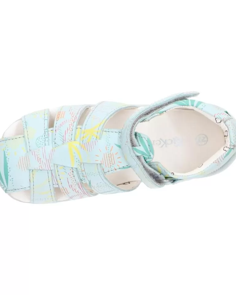 KICKERS De Niña Y Niño 895392-10 Bigflo-2 Cow Nappa 53 Bleu Clair Suns Fashion