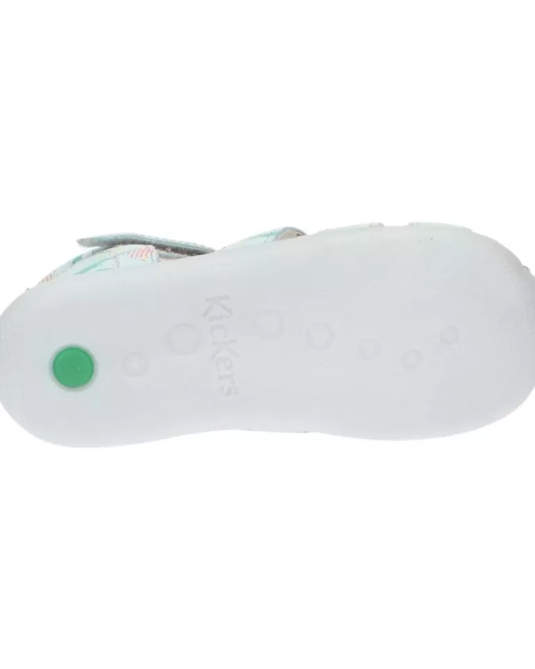KICKERS De Niña Y Niño 895392-10 Bigflo-2 Cow Nappa 53 Bleu Clair Suns Fashion