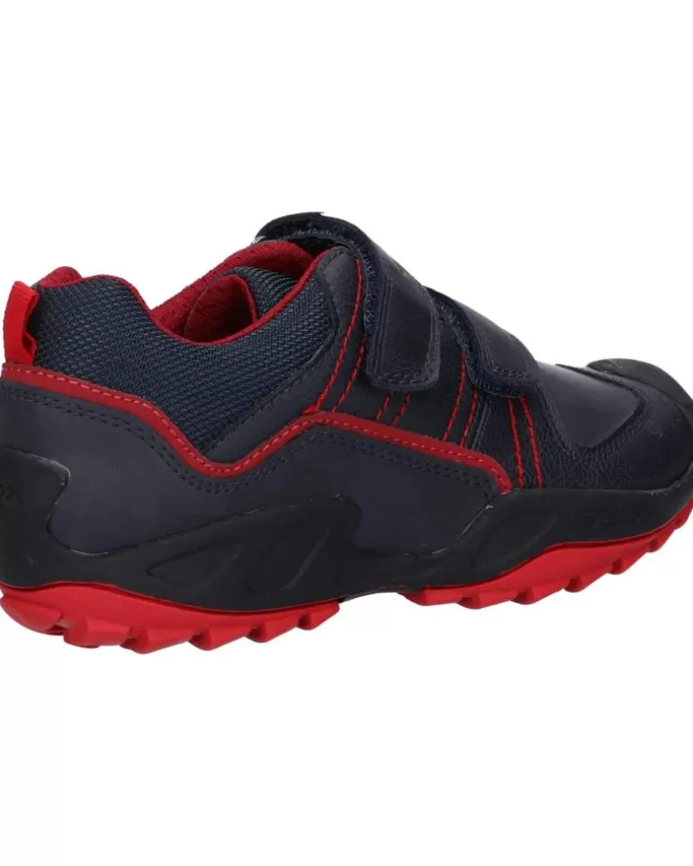 GEOX De Niño J041Va 0Mefu J New Savage C0735 Navy-Red Cheap
