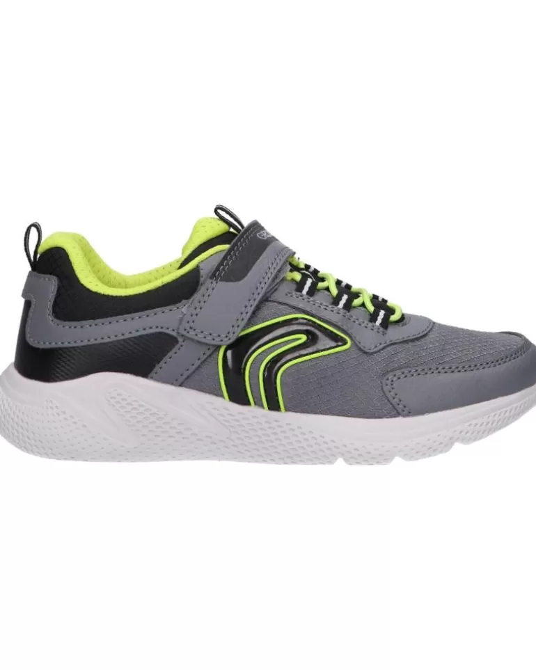 GEOX De Niño J25Gbb 0Fufe J Sprintye Boy C0666 Grey-Lime Shop