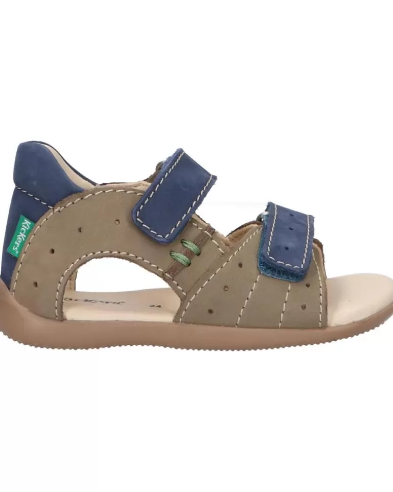 KICKERS De Niño 785408-10 Boping-2 Golf Nubuck 203 Kaki Bleu Store