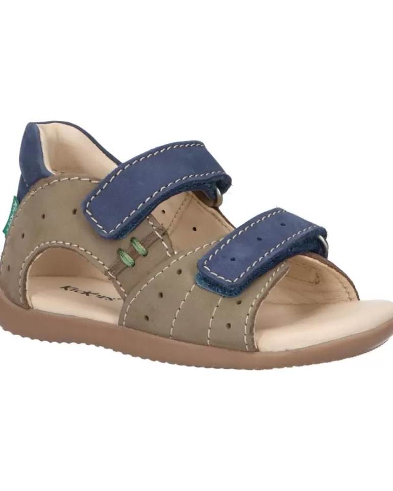 KICKERS De Niño 785408-10 Boping-2 Golf Nubuck 203 Kaki Bleu Store