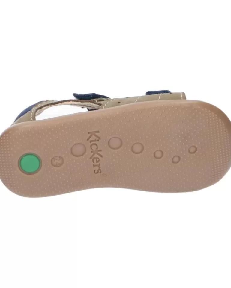 KICKERS De Niño 785408-10 Boping-2 Golf Nubuck 203 Kaki Bleu Store