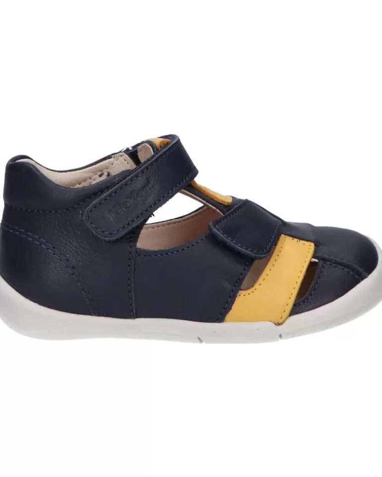 KICKERS De Niño 858392-10 Wasabou 103 Marine Jaune Outlet