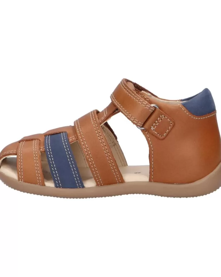KICKERS De Niño 927262-10 Bipod Cuir Cow A 116 Camel Bleu Cheap